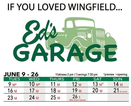 Ed's Garage logo and calendar