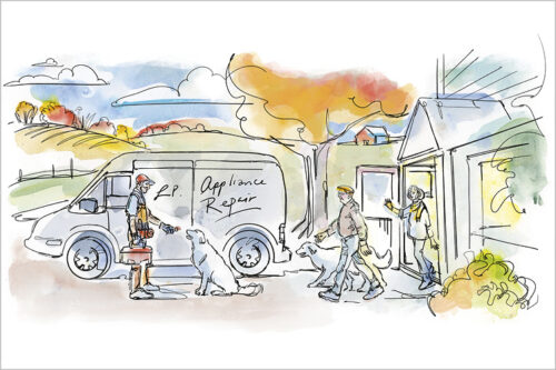 Appliance Guy illustration by Shelagh